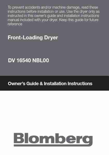 Blomberg Clothes Dryer DV16540NBL00-page_pdf